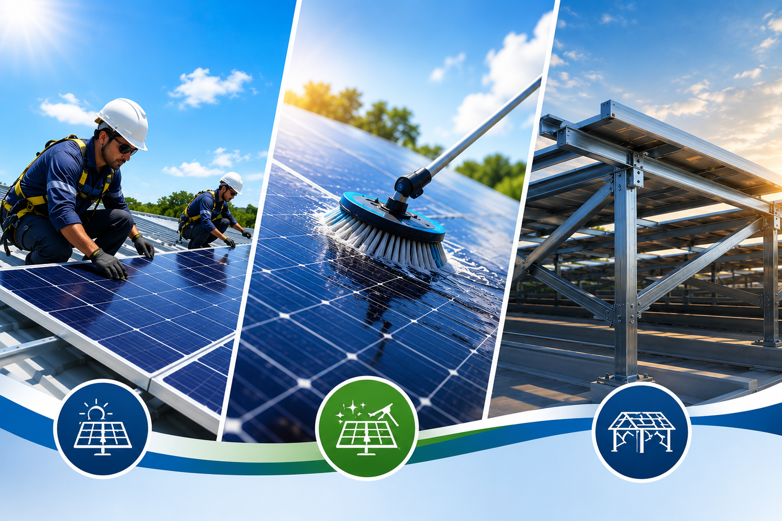 Solar panel installation